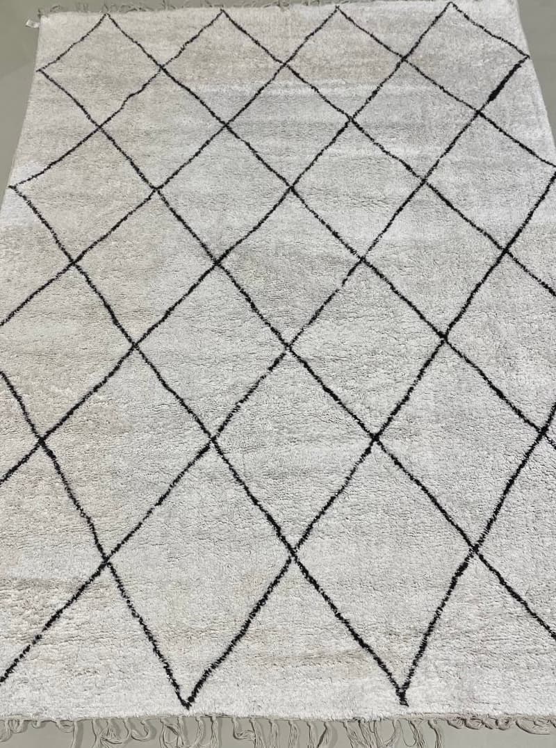 High-pile rug after cleaning — pile restored